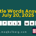7 little words July 20 2025