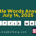 7 little Words July 14 2025