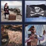 4 Pics 1 Word July 27, 2025 Daily Puzzle Answer: PIRATE