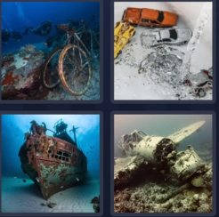 4 pics 1 word Sunk