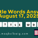 7 little words Answers August 17 2025