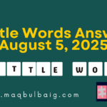 7 little words August 5 2025