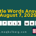 7 little words August 7 2025 Answers