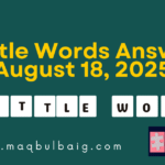 7 little words August 18 2025