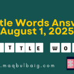 7 little words augiust 1 2025
