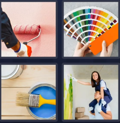 4 pics 1 word August 2 2025 answer Paint