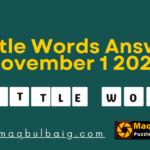 7 Little Words Answers for November 1, 2025