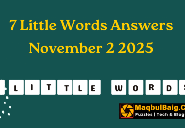 7 Little Words Answers for November 2, 2025