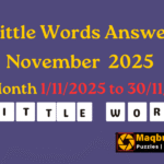 7 Little Words Answers - Full Month 1/Nov/2025 to 30/N 2025